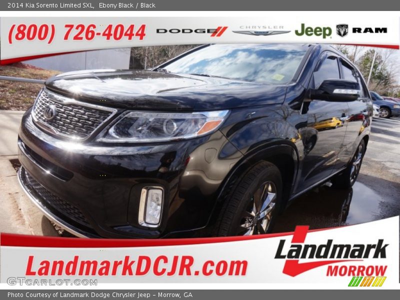 Ebony Black / Black 2014 Kia Sorento Limited SXL