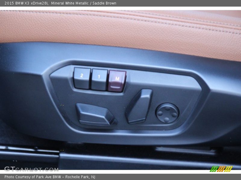 Mineral White Metallic / Saddle Brown 2015 BMW X3 xDrive28i