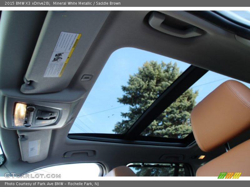 Mineral White Metallic / Saddle Brown 2015 BMW X3 xDrive28i