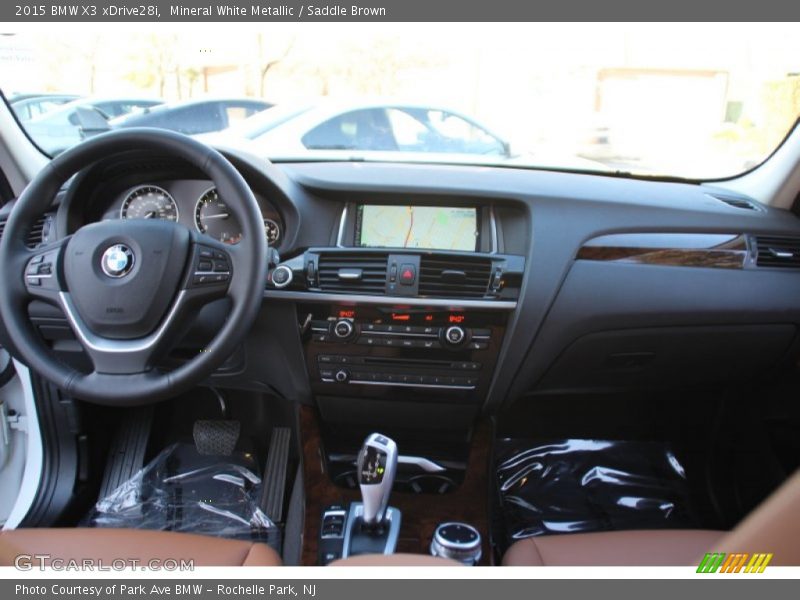 Mineral White Metallic / Saddle Brown 2015 BMW X3 xDrive28i