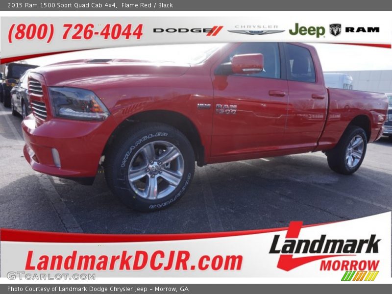 Flame Red / Black 2015 Ram 1500 Sport Quad Cab 4x4