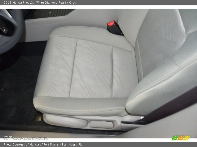 White Diamond Pearl / Gray 2015 Honda Pilot LX