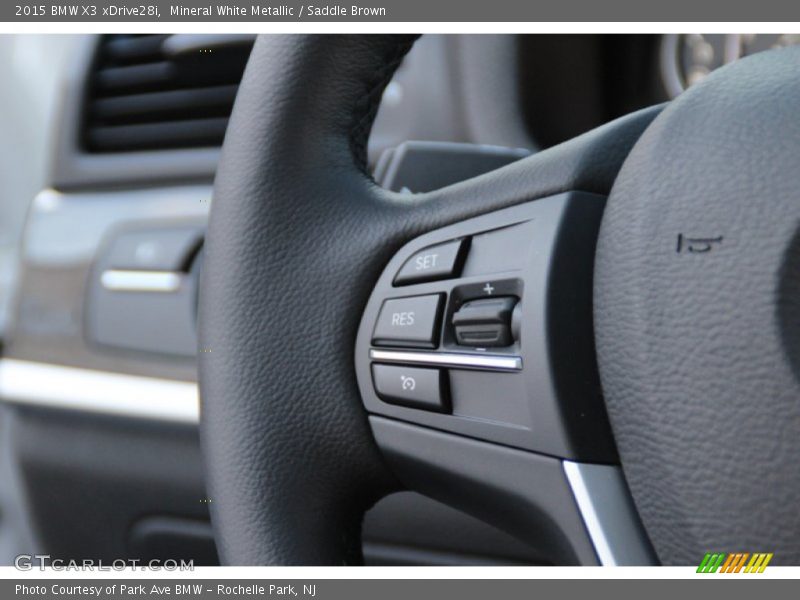 Mineral White Metallic / Saddle Brown 2015 BMW X3 xDrive28i