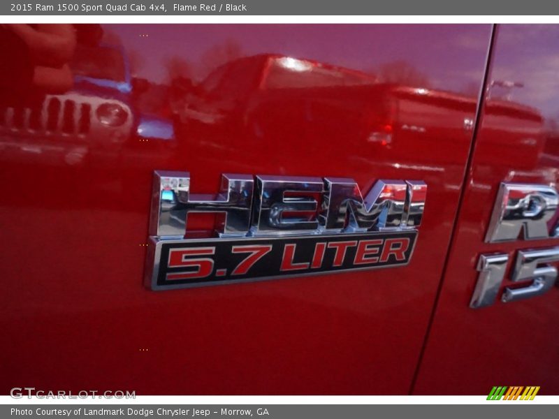 Flame Red / Black 2015 Ram 1500 Sport Quad Cab 4x4