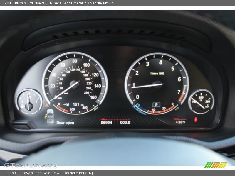 Mineral White Metallic / Saddle Brown 2015 BMW X3 xDrive28i