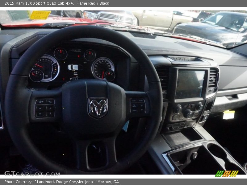 Flame Red / Black 2015 Ram 1500 Sport Quad Cab 4x4