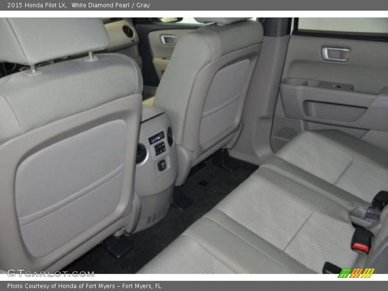 White Diamond Pearl / Gray 2015 Honda Pilot LX
