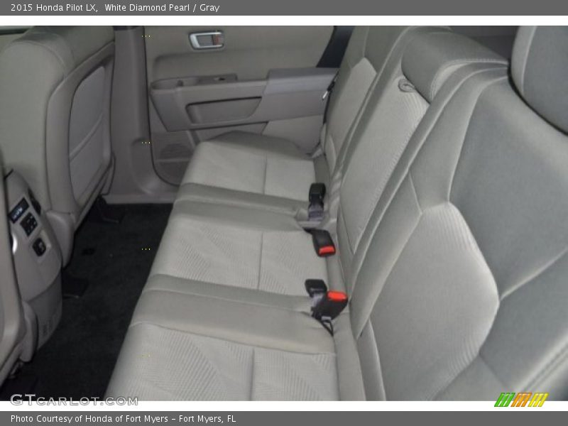 White Diamond Pearl / Gray 2015 Honda Pilot LX