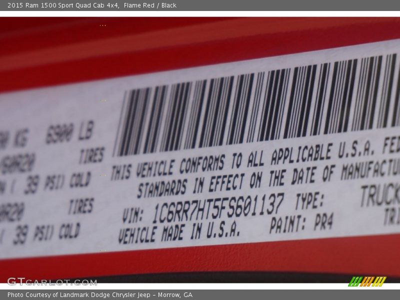 Flame Red / Black 2015 Ram 1500 Sport Quad Cab 4x4