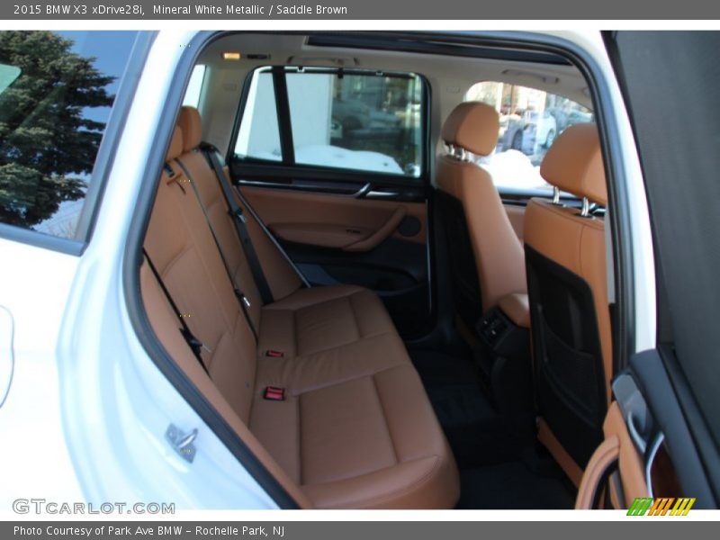 Mineral White Metallic / Saddle Brown 2015 BMW X3 xDrive28i
