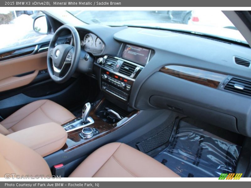 Mineral White Metallic / Saddle Brown 2015 BMW X3 xDrive28i