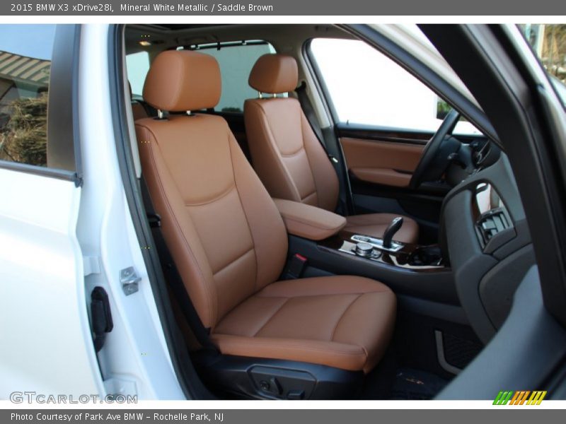 Mineral White Metallic / Saddle Brown 2015 BMW X3 xDrive28i