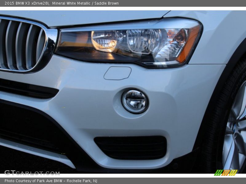 Mineral White Metallic / Saddle Brown 2015 BMW X3 xDrive28i