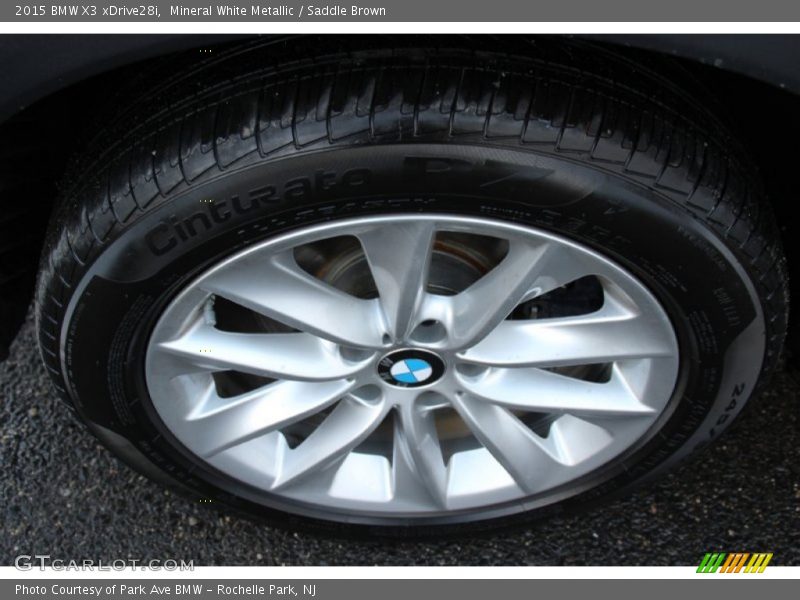 Mineral White Metallic / Saddle Brown 2015 BMW X3 xDrive28i