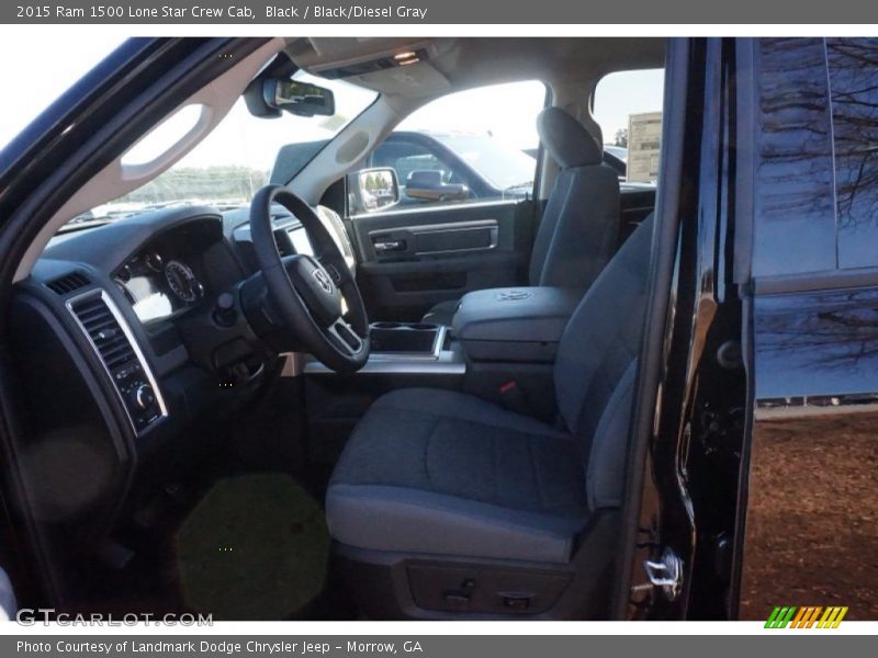 Black / Black/Diesel Gray 2015 Ram 1500 Lone Star Crew Cab