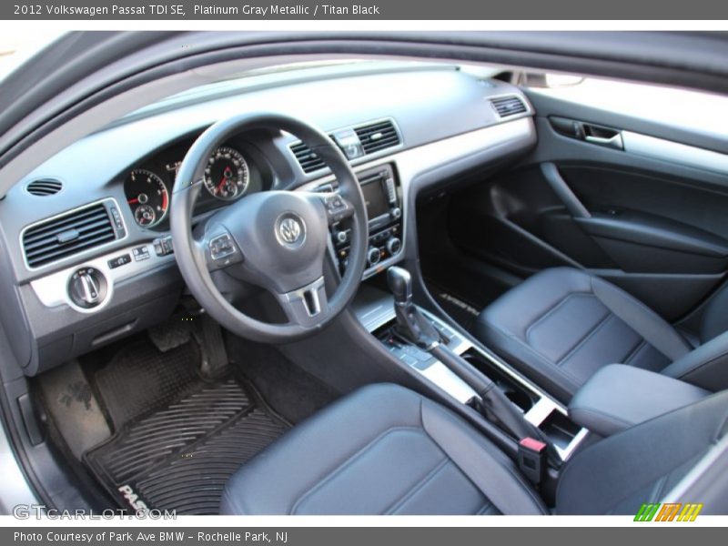 Platinum Gray Metallic / Titan Black 2012 Volkswagen Passat TDI SE