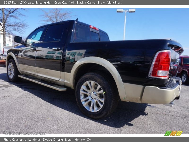 Black / Canyon Brown/Light Frost 2015 Ram 1500 Laramie Long Horn Crew Cab 4x4