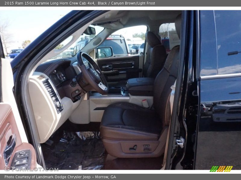 Black / Canyon Brown/Light Frost 2015 Ram 1500 Laramie Long Horn Crew Cab 4x4