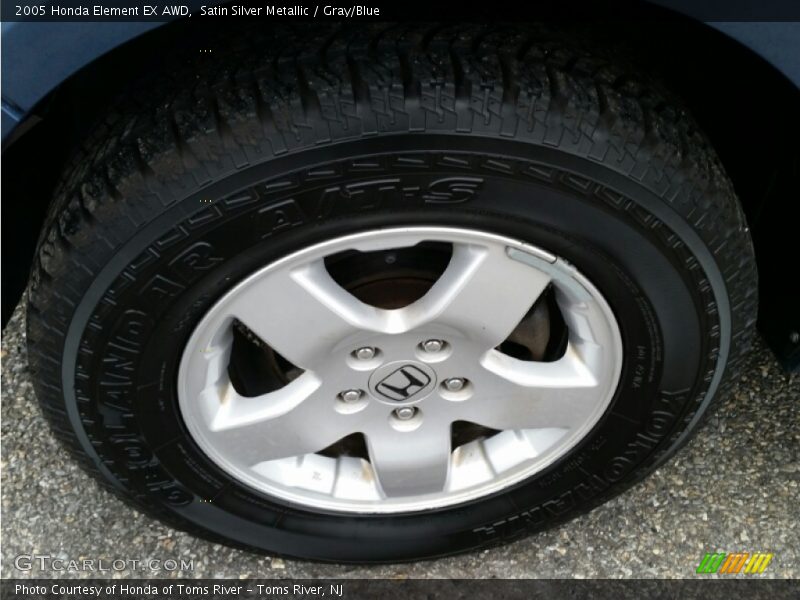 Satin Silver Metallic / Gray/Blue 2005 Honda Element EX AWD