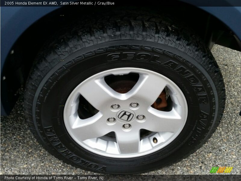 Satin Silver Metallic / Gray/Blue 2005 Honda Element EX AWD