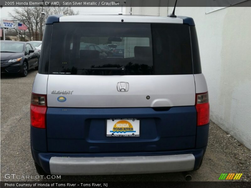 Satin Silver Metallic / Gray/Blue 2005 Honda Element EX AWD
