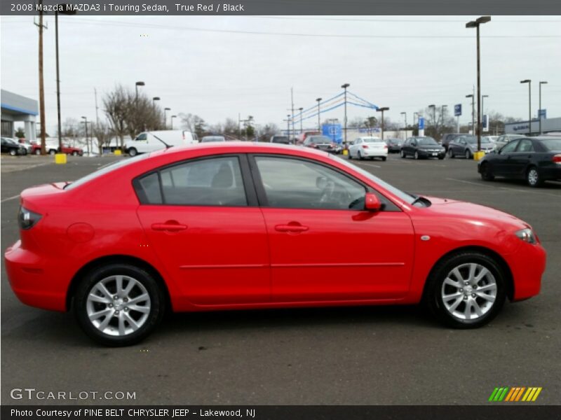 True Red / Black 2008 Mazda MAZDA3 i Touring Sedan