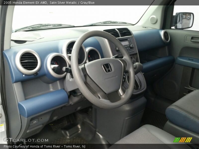 Satin Silver Metallic / Gray/Blue 2005 Honda Element EX AWD