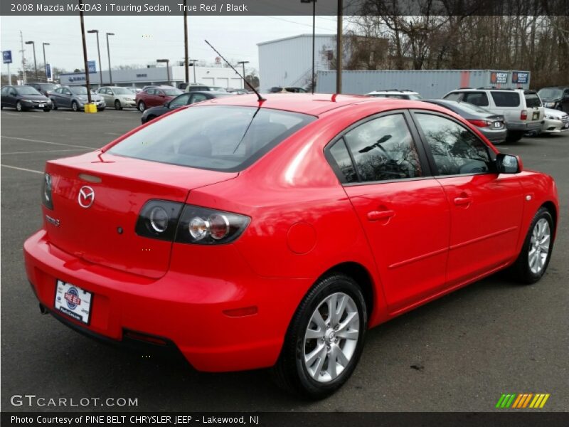 True Red / Black 2008 Mazda MAZDA3 i Touring Sedan