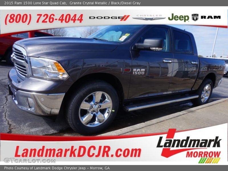 Granite Crystal Metallic / Black/Diesel Gray 2015 Ram 1500 Lone Star Quad Cab