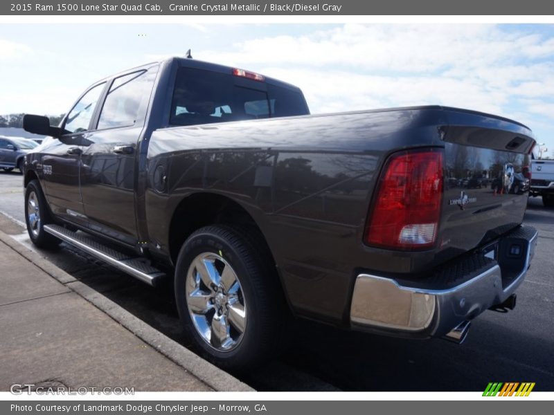 Granite Crystal Metallic / Black/Diesel Gray 2015 Ram 1500 Lone Star Quad Cab