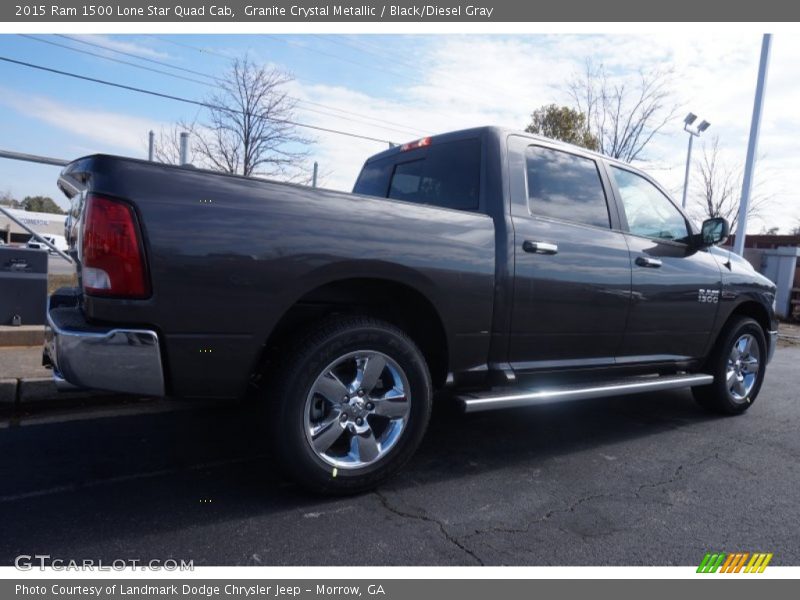 Granite Crystal Metallic / Black/Diesel Gray 2015 Ram 1500 Lone Star Quad Cab