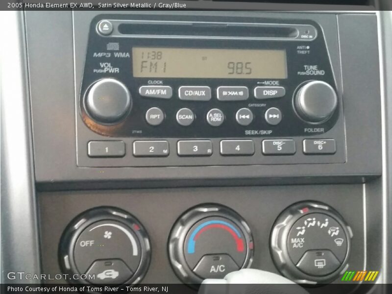 Satin Silver Metallic / Gray/Blue 2005 Honda Element EX AWD