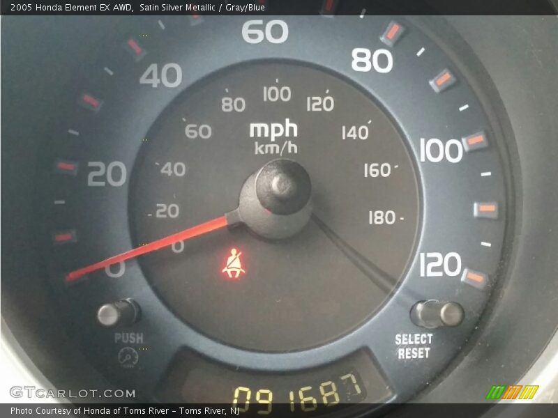 Satin Silver Metallic / Gray/Blue 2005 Honda Element EX AWD