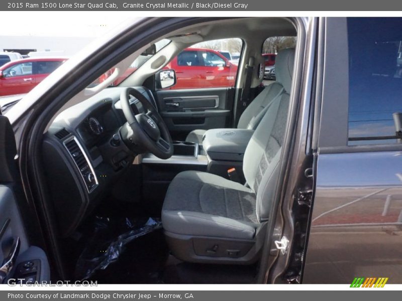 Granite Crystal Metallic / Black/Diesel Gray 2015 Ram 1500 Lone Star Quad Cab