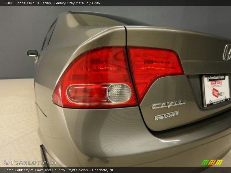 Galaxy Gray Metallic / Gray 2008 Honda Civic LX Sedan