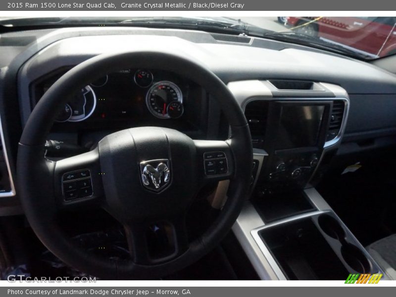 Granite Crystal Metallic / Black/Diesel Gray 2015 Ram 1500 Lone Star Quad Cab