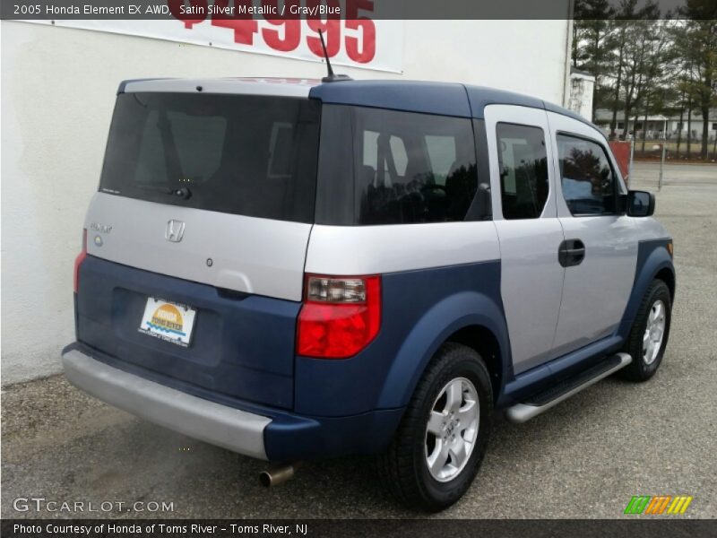 Satin Silver Metallic / Gray/Blue 2005 Honda Element EX AWD