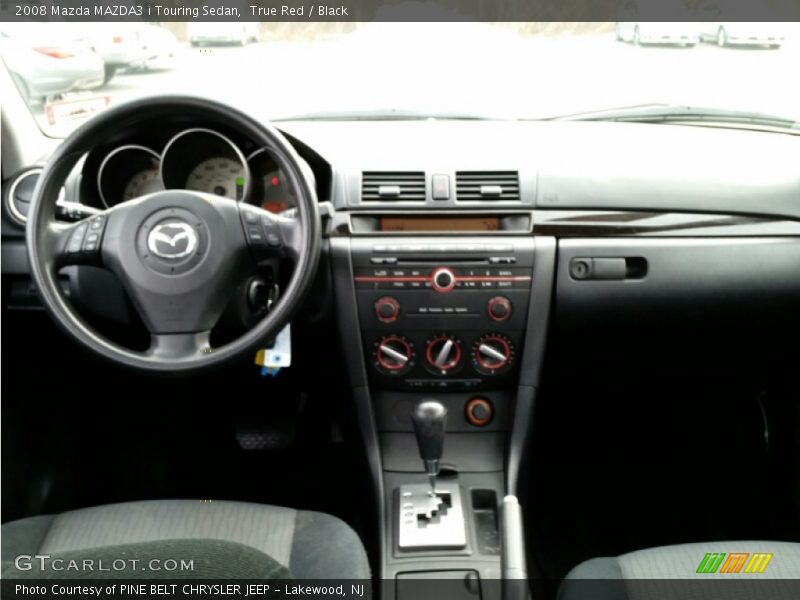 True Red / Black 2008 Mazda MAZDA3 i Touring Sedan