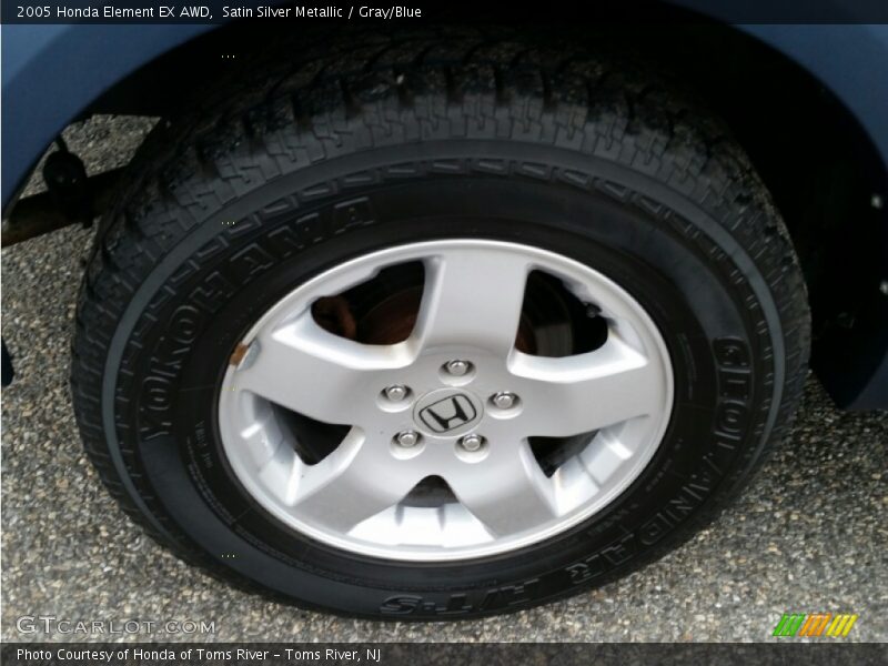 Satin Silver Metallic / Gray/Blue 2005 Honda Element EX AWD