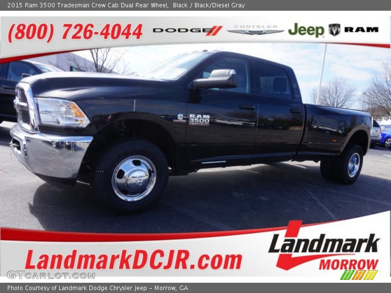 Black / Black/Diesel Gray 2015 Ram 3500 Tradesman Crew Cab Dual Rear Wheel
