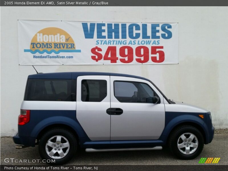 Satin Silver Metallic / Gray/Blue 2005 Honda Element EX AWD