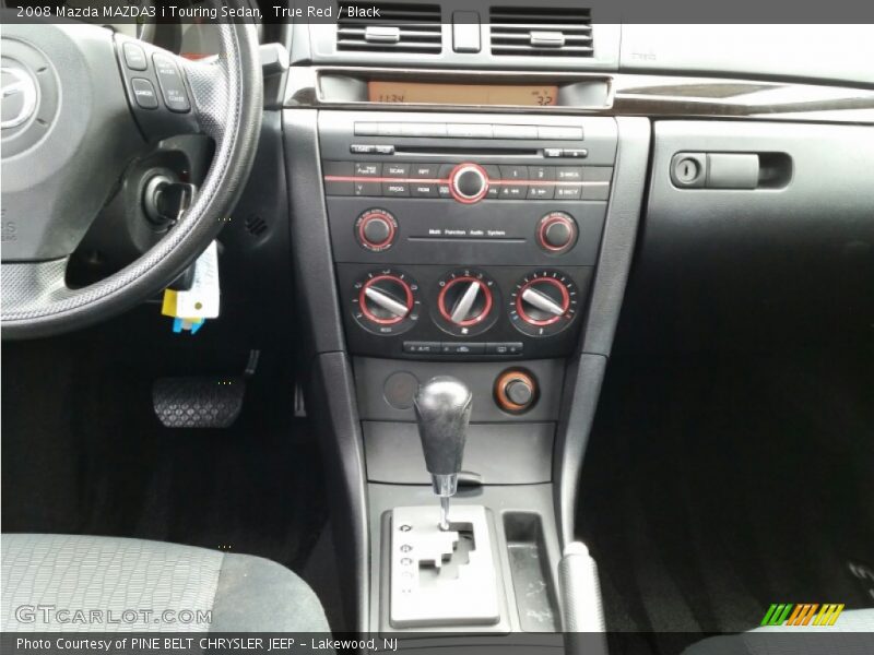True Red / Black 2008 Mazda MAZDA3 i Touring Sedan