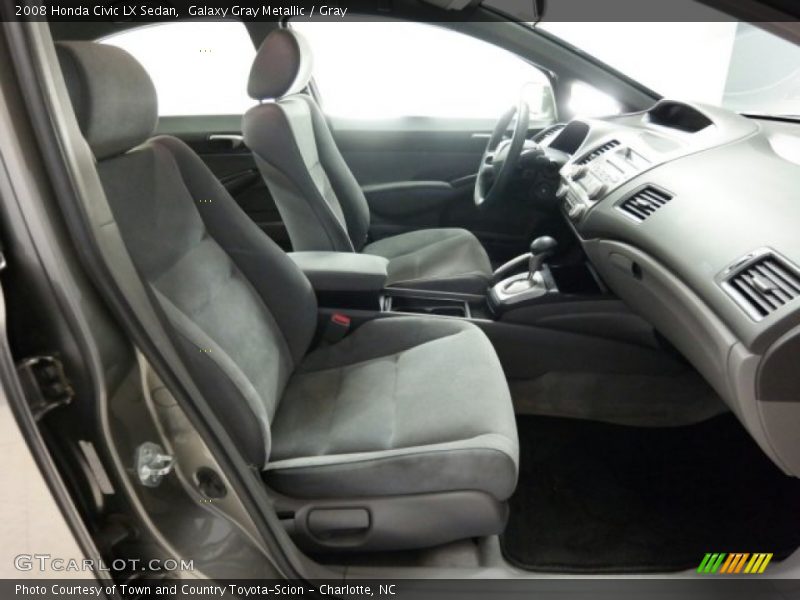 Galaxy Gray Metallic / Gray 2008 Honda Civic LX Sedan