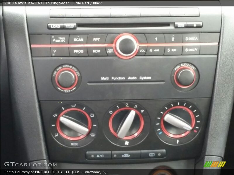 True Red / Black 2008 Mazda MAZDA3 i Touring Sedan