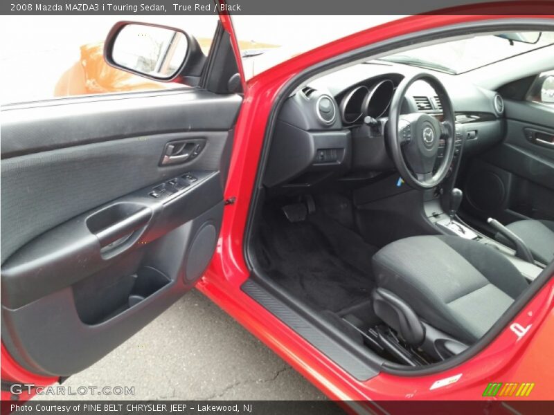 True Red / Black 2008 Mazda MAZDA3 i Touring Sedan