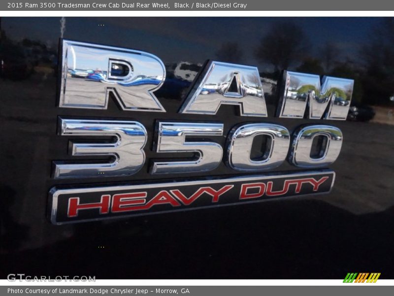 Black / Black/Diesel Gray 2015 Ram 3500 Tradesman Crew Cab Dual Rear Wheel
