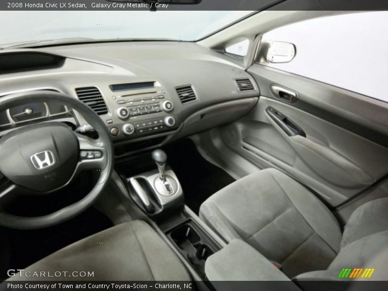 Galaxy Gray Metallic / Gray 2008 Honda Civic LX Sedan