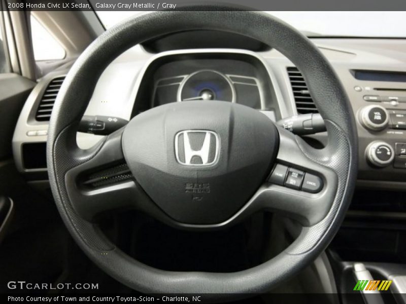 Galaxy Gray Metallic / Gray 2008 Honda Civic LX Sedan