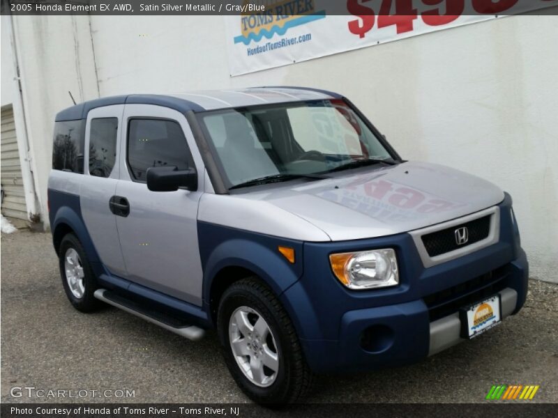 Satin Silver Metallic / Gray/Blue 2005 Honda Element EX AWD