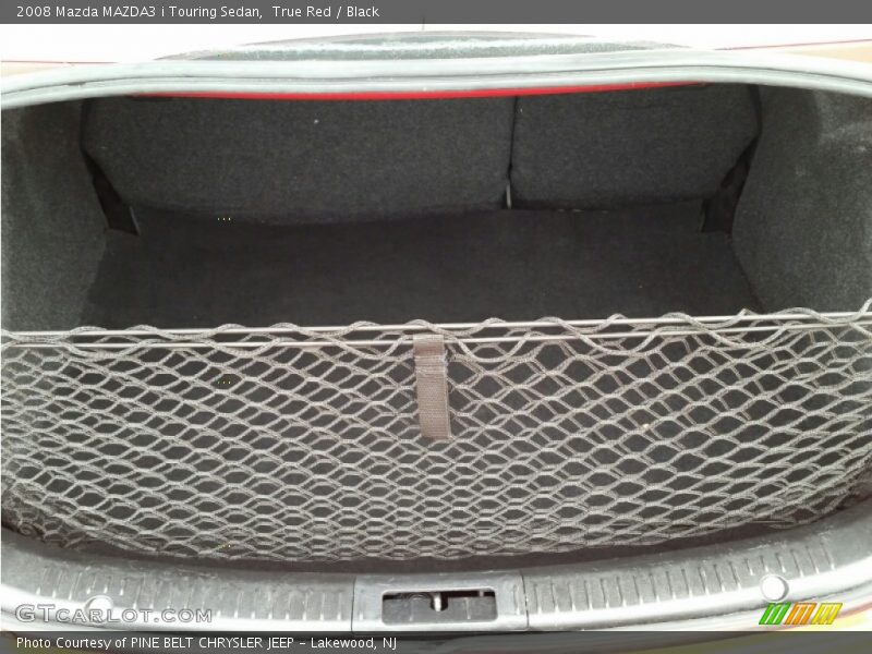 True Red / Black 2008 Mazda MAZDA3 i Touring Sedan